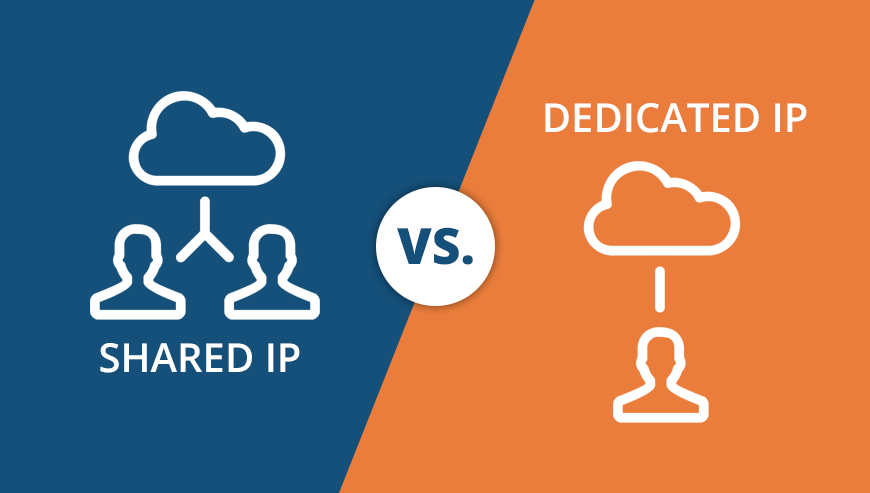 IP compartida versus IP dedicada