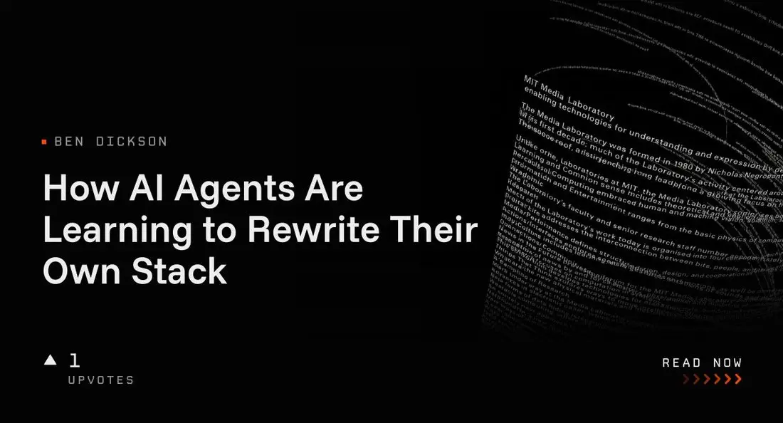 How AI Agents Are Learning to Rewrite Their Own Stack, AlphaSignal title card